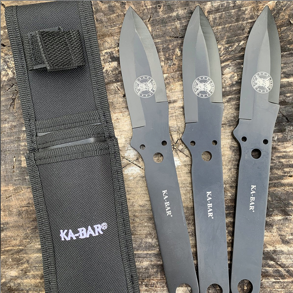 KaBar Throwing Knife Set Fixed Blade Kabar Knives available at