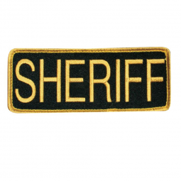 SHERIFF Law Enforcement Patch - Removable - Large 4x9