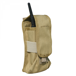 MOLLE Plus Flap Holster or Radio Communication Pouch - Tan - Galati Gear