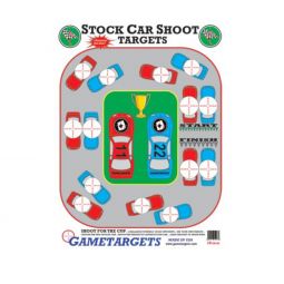 **Stock Car Shooting Target 10 Pack - Oversize - GameTarget