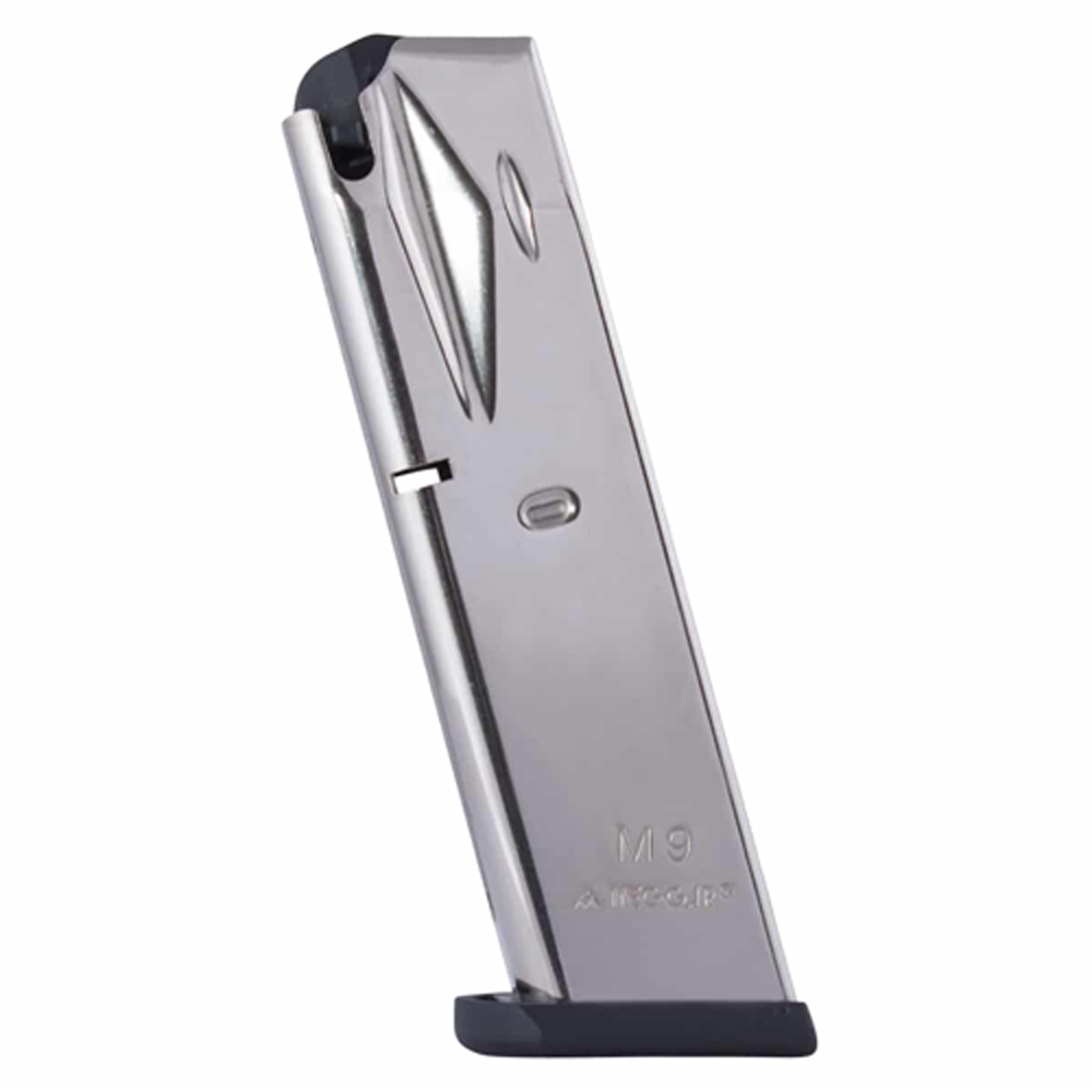 Beretta 92 9mm Luger 10-Round Nickel Mecgar Magazine | Galati International