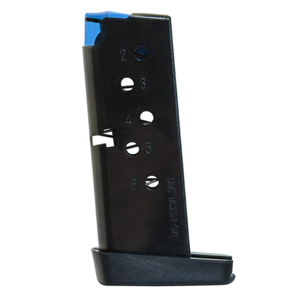 Mec-Gar Blued 6-Round Magazine for Taurus PT738 .380 | Galati International