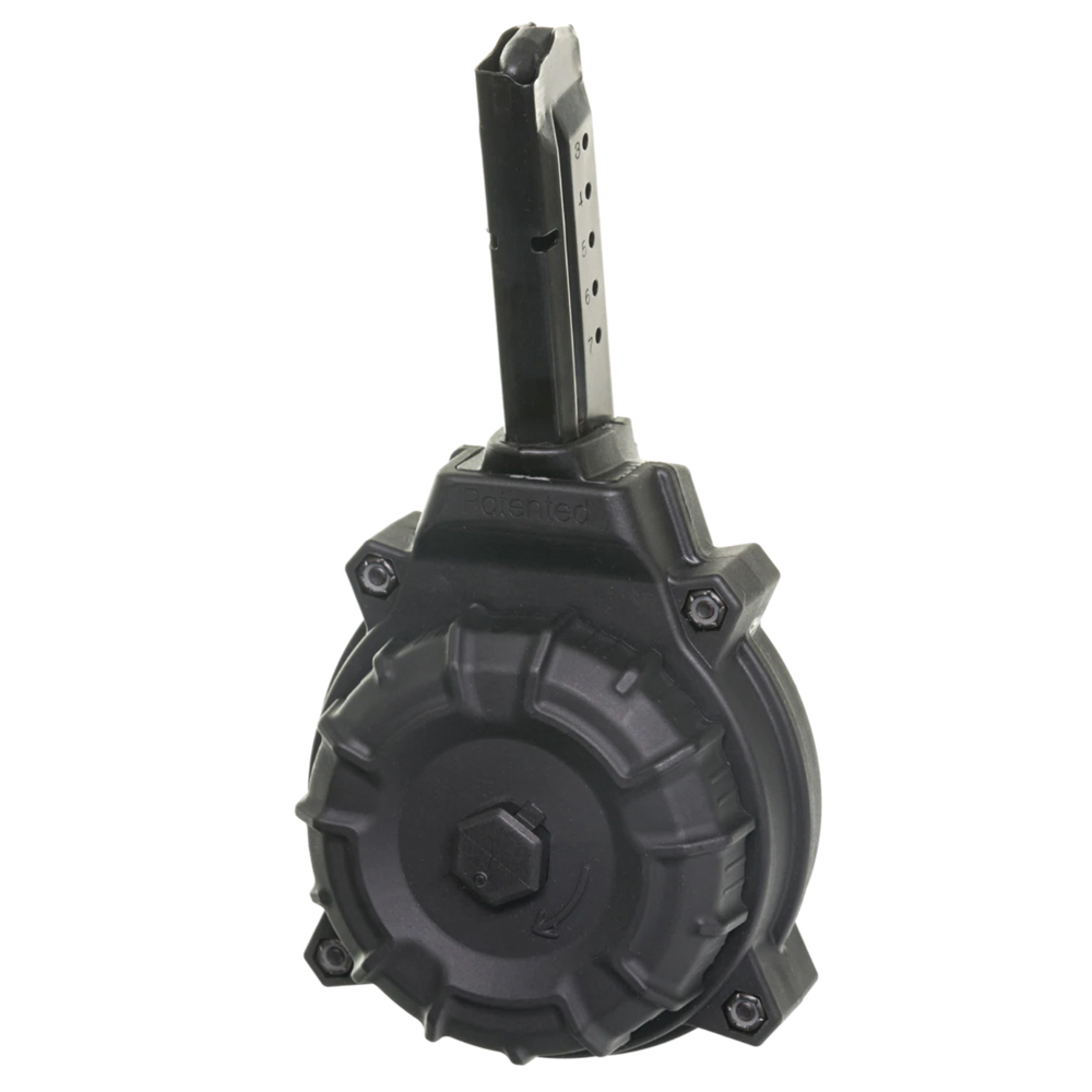 S&W Shield 9mm 50 Round Drum - Black - ProMag Archangel available at ...