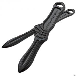 **Tactical NUK Knife - Black Polymer - Two Pack - TOPS Knives