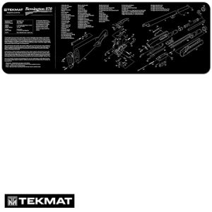 **Remington 870 TekMat Gun Cleaning Pad with Exploded View - Beck Tek