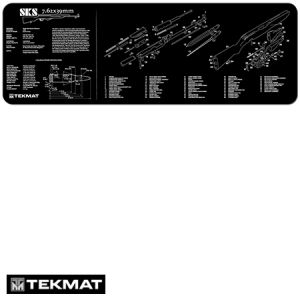 **SKS TekMat Gun Cleaning Pad with Exploded View - Beck Tek