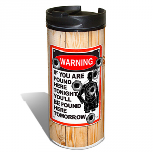Found Here Tonight - Warning Sign Series - To Go Cup Traveler Tumbler