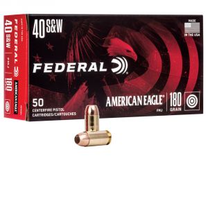 Federal American Eagle .40 FMJ 180 Grain 50rd Box Ammo