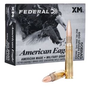 Federal American Eagle 50 BMG FMJ 660 Grain 10rd Box Ammo