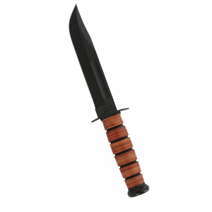 Ka-Bar U.S. Army Straight Edge Knife- Brown - Fixed Blade - Kabar Knives