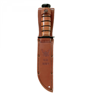 **Ka-Bar USN Brown Leather Sheath - Kabar Knives