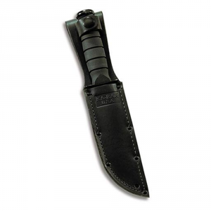 **Ka-Bar Short Black Leather Sheath  5 1/4" - Kabar Knives