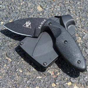 Ka-Bar Straight Edge TDI Knife - Black - Fixed Blade - Kabar Knives