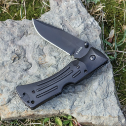 Ka-Bar MULE Straight Edge Knife - Black - Folder - Kabar Knives
