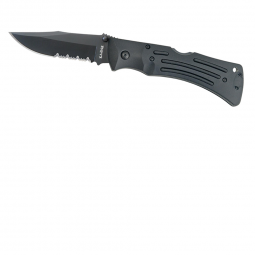 Ka-Bar MULE Serrated Edge Knife - Black - Folder - Kabar Knives