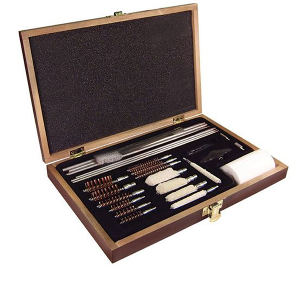 27 Piece Deluxe Gun Cleaning Kit - Wood - PS Products available at ...