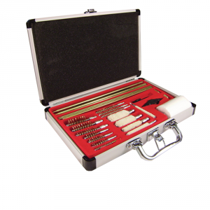 27 Piece Deluxe Gun Cleaning Kit - Aluminum Case  - PS Products