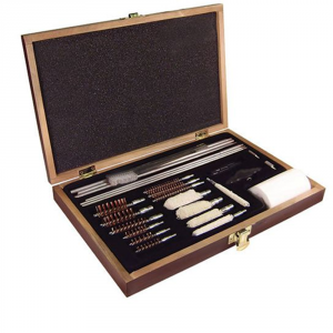 27 Piece Deluxe Gun Cleaning Kit - Wood - PS Products