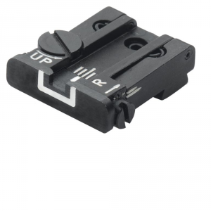 Rear Adjustable Sight for Glock 17-23 25-32 34 35 - White Outline - TPU LPA Sights