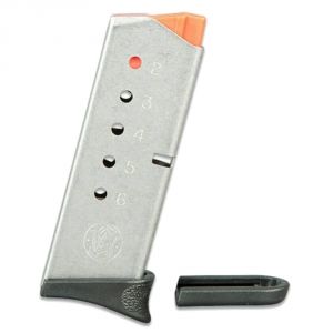 S&W Bodyguard .380 ACP 6 Round Factory Magazine - Two Floor Plates - Stainless