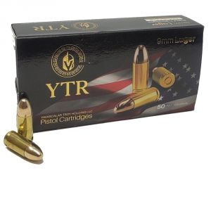 YTR 9mm 124 Grain 50 Round Ammuntion