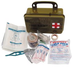 Military First Aid Kit in Olive Drab Waterproof Box - Elite First Aid