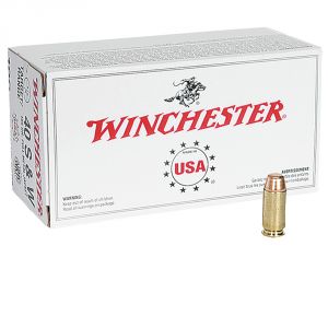 Winchester Full Metal Jacket 45 ACP Ammo 230gr 100 Rounds - Brass Casing