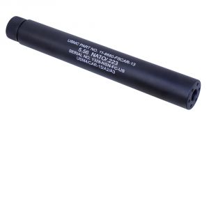 AR-15 Extended Fake Suppressor .223 5.56 - Black - GunTec USA