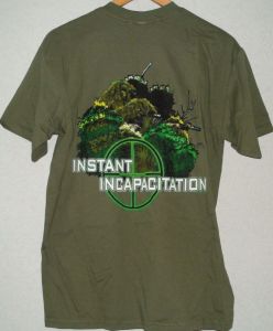 Instant Incapacitation T-Shirt - Black Ink Design