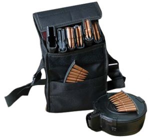 **Nylon Rifle Magazine or Drum Bag - Black