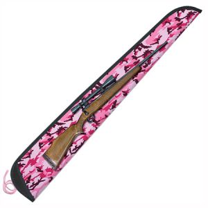 **Pink Camo Scoped Rifle Sleeve with Soft Inside Lining - 10 x 54