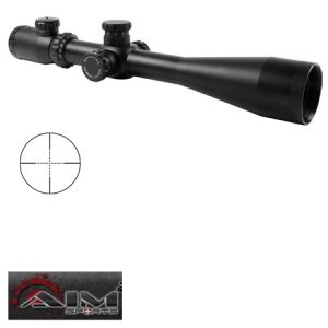 **6-24x50 MilDot Reticle Dual Illuminated Scope with Rings - AimSports