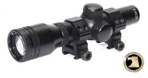 **2.5x20 Duplex Reticle Scope with Rings - Lifetime Warranty - Osprey