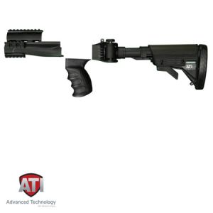 **AK-47 Adjustable Side Folding Strikeforce Stock Package Black - ATI