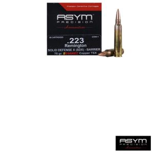 **223 SDX Barnes Triple Shock Ammunition - 70 Grain 50 Round - ASYM Ammo