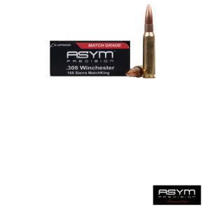 **.308 Winchester Sierra MatchKing - 168 Grain 20 Rounds - ASYM Ammo