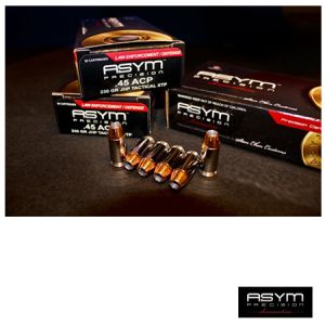 **45 ACP Tactical Match Ammunition - 230 Grain 20 Rounds - ASYM Ammo