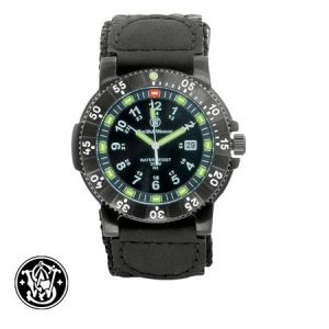 **Smith and Wesson Tritium H3 Watch with Black Face and Nylon Strap