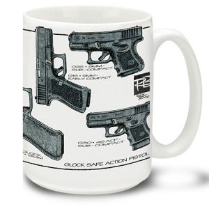 **Weapons of the World Coffee Mug with Glock pictures