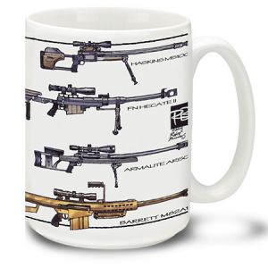 **50 BMG Weapons of the World Coffee Cup Mug