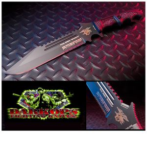 **Basal Shadow Fixed Blade Knife - Dark Ops Knives