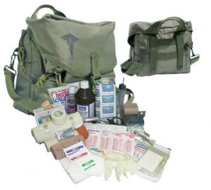 Medical Supply MOLLE Bag with 100+ Medical Supplies - Elite First Aid