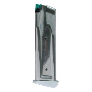 **SPS Pantera 38 9mm 20rd Factory Magazine Stainless Aluminum Base Pad