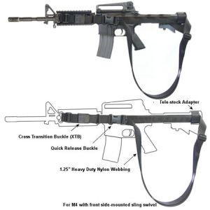 **M4A1 Three Point Patrol Sling with XTB and Quick Release - Slings Only