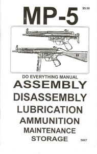 **MP5 Assembly and Disassembly Gun Manual