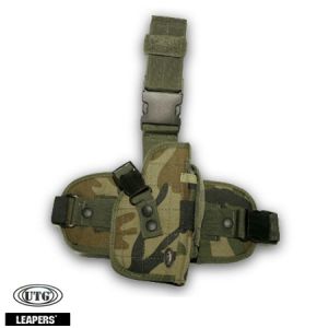 **Special Ops Universal Tactical Leg Holster Woodland Camo UTG Leapers