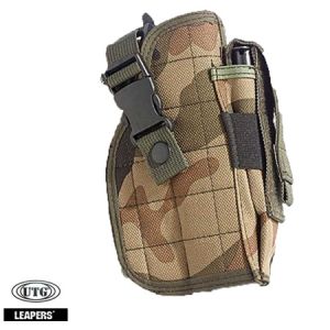 **Deluxe Universal Tactical Belt Holster Woodland Camo - UTG Leapers