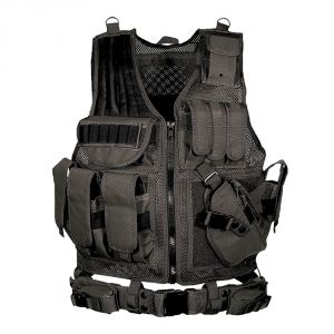 Deluxe Tactical Vest - Black Standard - Galati Gear