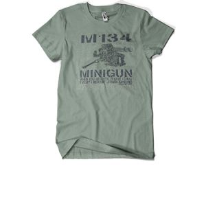 **M134 Minigun Absolutely T-Shirt - Olive Drab - I Digital Studio