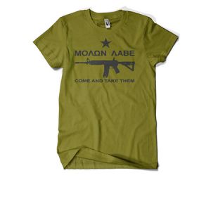 **Molon Labe Come and Take Them T-Shirt - Olive Drab - I Digital Studio